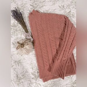Hippie rose high neck sweater